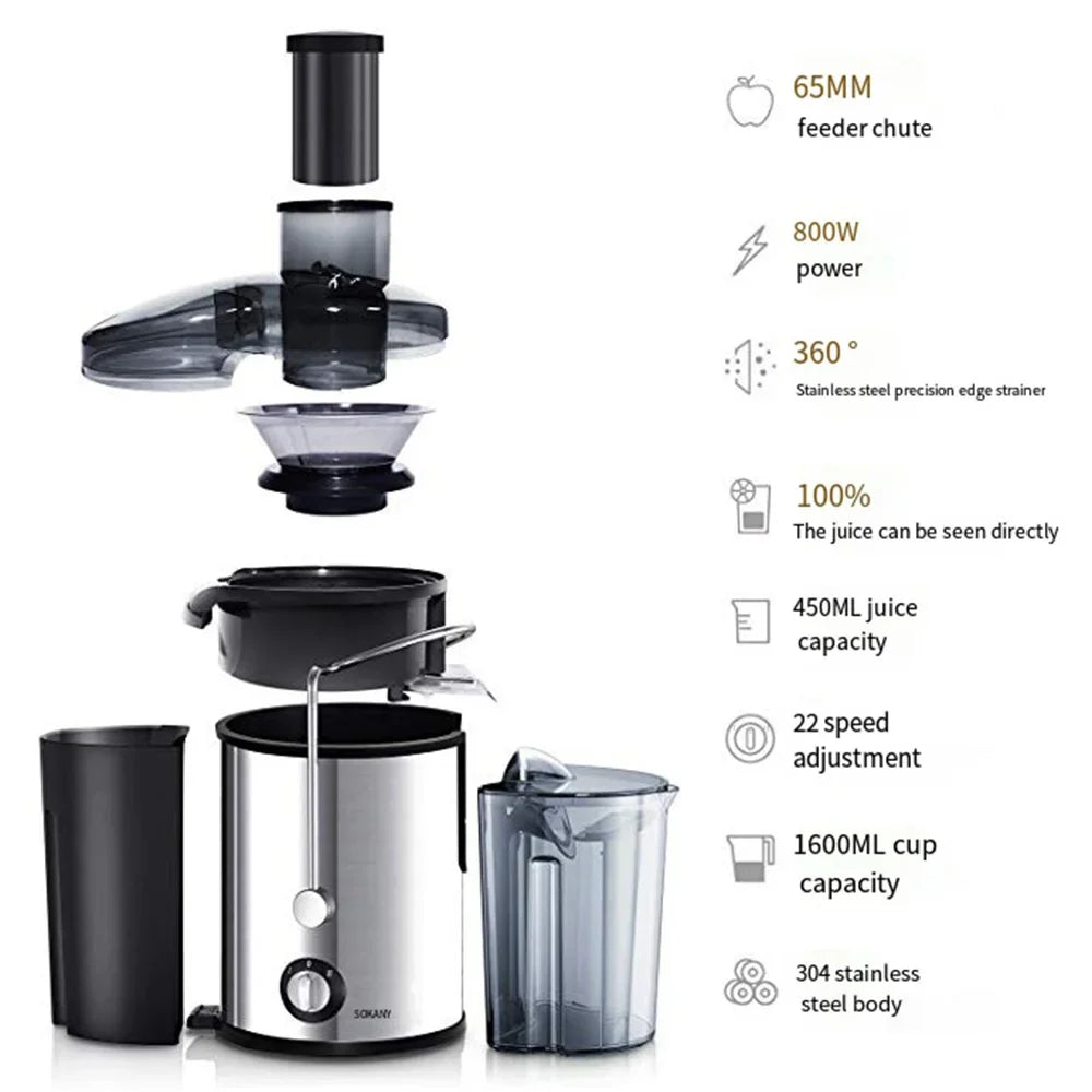 DailyJuice 800W Electric Juicer